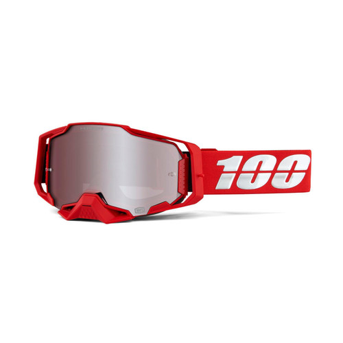 100 Percent ARMEGA Goggle Red - HiPER Silver Mirror Lens