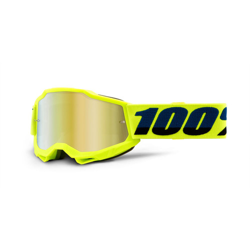 100 Percent ACCURI 2 Youth Goggle Yellow - Mirror Gold Lens