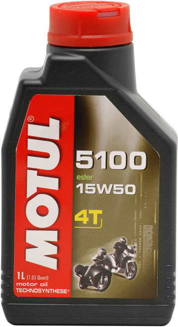 Motul Semi-Synthetic 5100 15W50 4T Oil 1 Litre