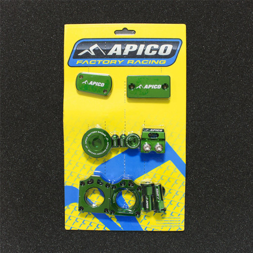 APICO YCPK201 GREEN FACTORY BLING PACK KAWASAKI KX250F 11-18,  KX450F 09-18 GREEN