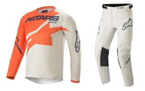 Alpinestars 2021 Youth Racer MX Gear Braap Orange/Grey/Blue