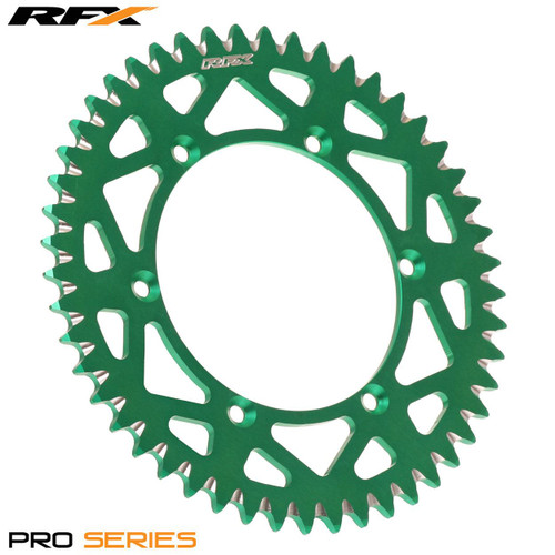 RFX Pro Series Elite Rear Sprocket Kawasaki KX125-250 KXF250-450 82-20 (Green 50T)