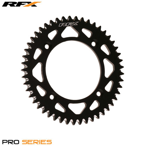 RFX Pro Series Elite Rear Sprocket Yamaha YZ80-85 93-20 Suzuki RM80-85 84-20 (Black 52T)