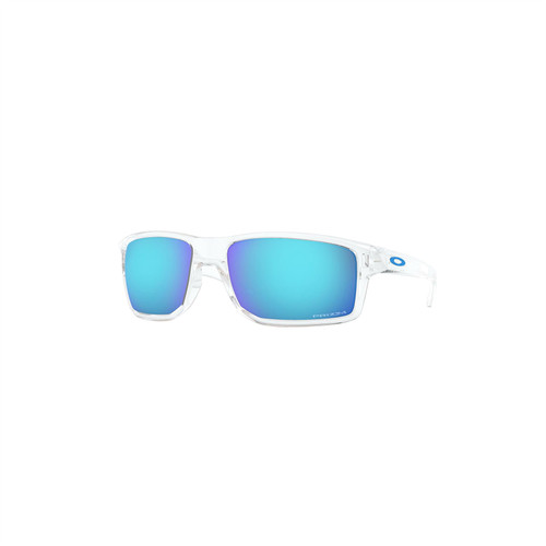 Oakley Gibston Sunglasses (Polished Clear) Prizm Sapphire Lens