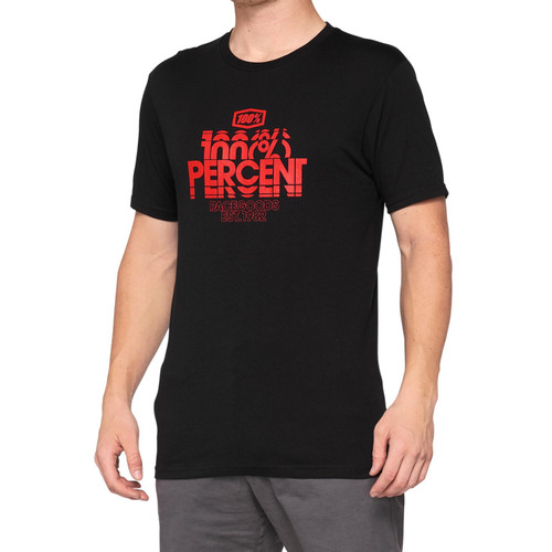 100% MENS ADULT CASUAL ROGGAR SHORT SLEEVED T-SHIRT BLACK