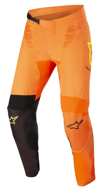 Alpinestars 2022 Adult Supertech Blaze MX Pant Orange/Black/Yellow Fluo