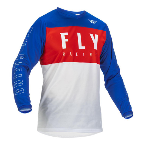 Fly 2022 Youth F-16 MX Jersey Red/White/Blue