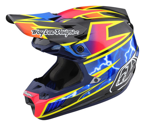 Troy Lee Designs SE5 Carbon Helmet Lighning Black