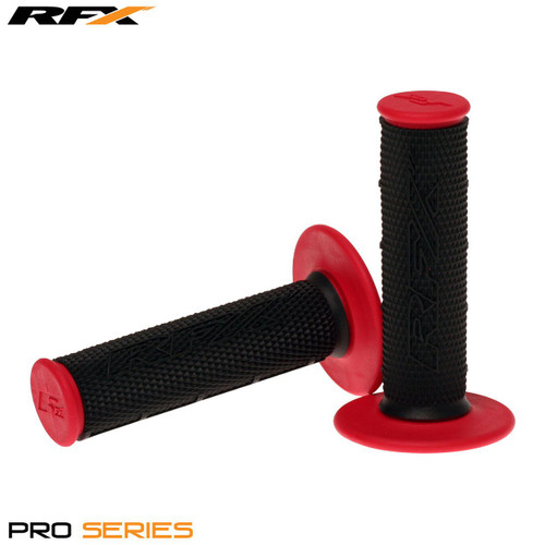 RFX Pro Series Dual Compound Grips Black Centre (Black/Red) Pair