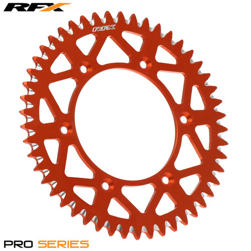 RFX Pro Series Elite Rear Sprocket KTM SX/EXC SXF/EXCF 125-530 91-22 (Orange 46T)