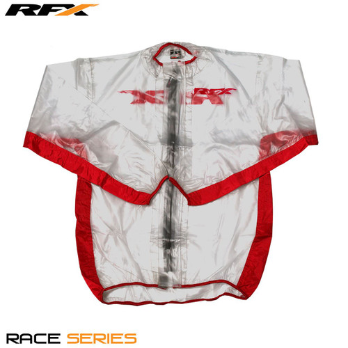 RFX Sport Wet Jacket (Clear/Red) Size Adult Medium