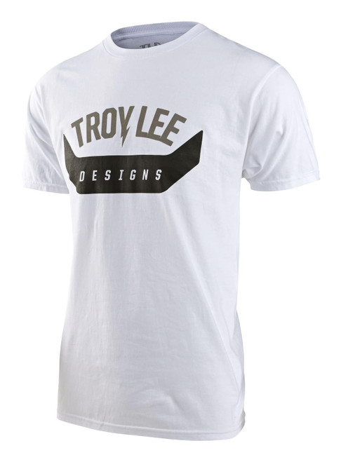 Troy Lee Designs Adult T-Shirt Arc White Short Sleeved Casual