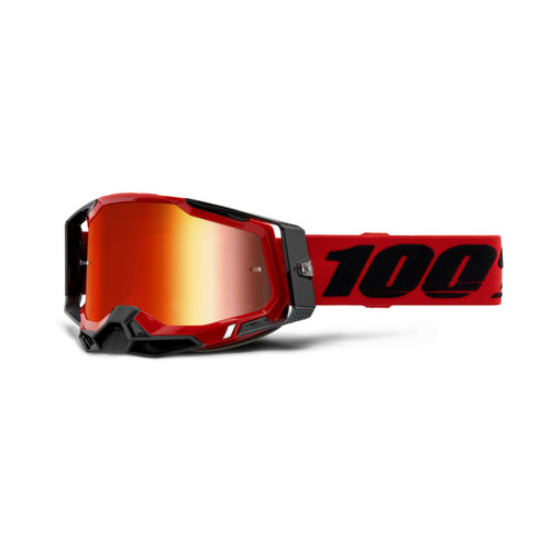 100 Percent RACECRAFT 2 Goggle Red w/Mirror Red Lens