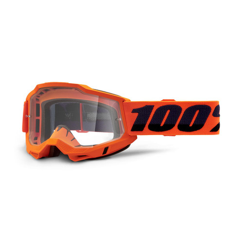 100 Percent ACCURI 2 Goggle Neon/Orange - Clear Lens