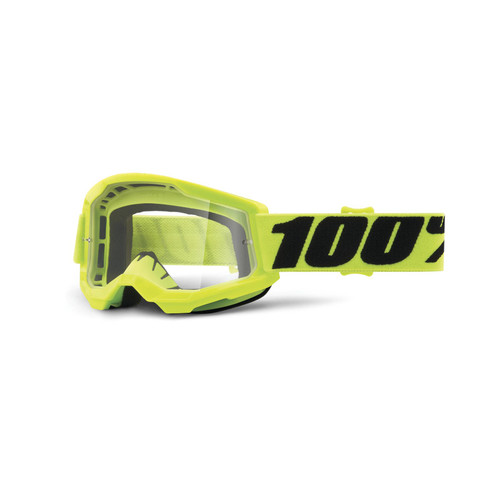 100 Percent STRATA 2 JUNIOR Goggle Fluo/Yellow - Clear Lens