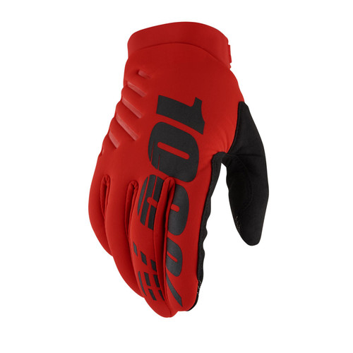 100% Adult Brisker Gloves Red