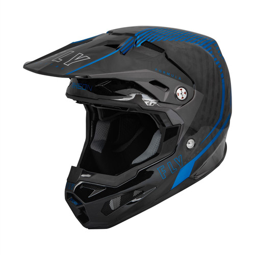 Fly 2024 Formula Carbon Tracer Adult MX Helmet Blue/Black