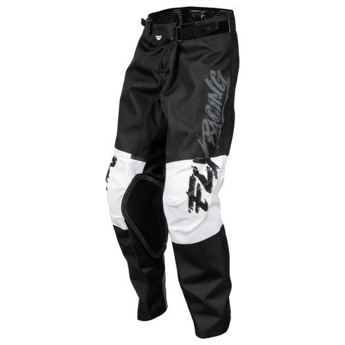 Fly 2023 Youth Kinetic Khaos MX Pant Grey/Black/White