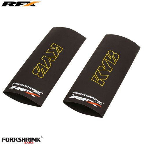 RFX Race Series Forkshrink Upper Fork Guard with KYB logo (Yellow) Universal 125cc-525cc