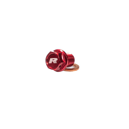 RFX Magnetic Drain Bolt (Red) [M8 x 20mm x 1.25] CRF250 10-19 CRF450 09-20 RMZ250 13-22 RMZ450 08-22