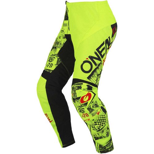 O'Neal 2023 Youth Element Attack V.23 MX Pant Neon Yellow/Black