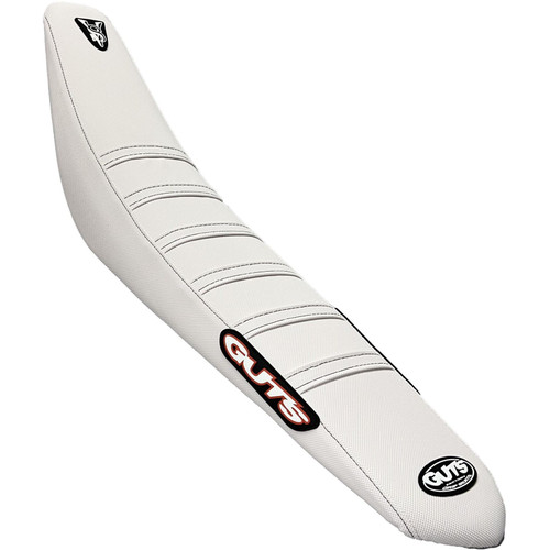GUTS Racing Ribbed VS seat cover White w White Ribs TC65 17-22 GUTS Racing Ribbed VS seat cover White w White Ribs TC65 17-22