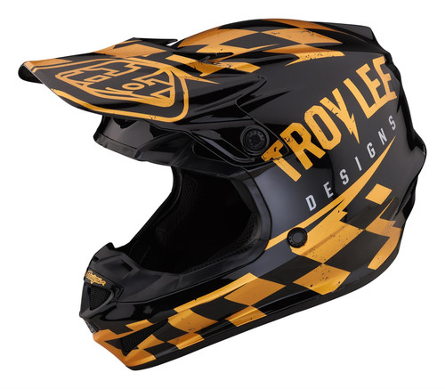 TLD SE4 Helmet Raceshop Black/Gold Adult MIPS