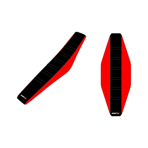 RFX Pro Ribbed Seat Cover Honda (Red Side/Black Top/Black Ribs) CRF 250R 13-16 450R 14-17