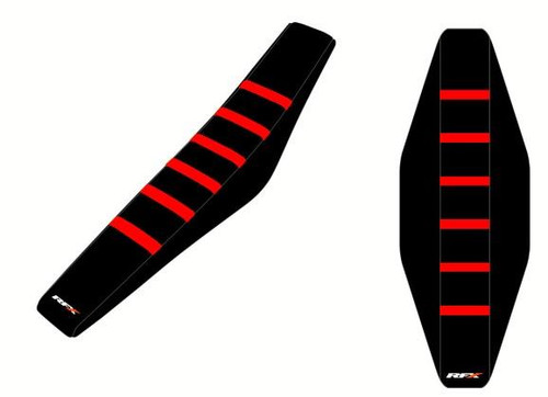 RFX Pro Ribbed Seat Cover Gas Gas (Black Side/Black Top/Red Ribs) MC/EC 125-450F 21-23