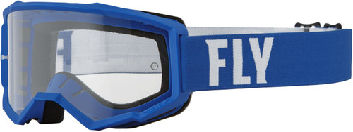 Fly 2024 Focus Goggle Adult (Blue/White) Clear Lens