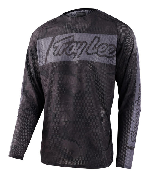 TLD SE PRO AIR JERSEY; VOX CAMO BLACK / GRAY MX Motocross Off-Road Enduro