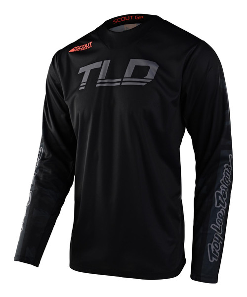 TLD SCOUT GP JERSEY RECON BRUSHED CAMO BLACK