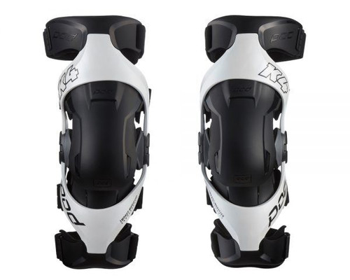 POD Active K4 2.0 Knee Braces Adult Pair White XS/SM