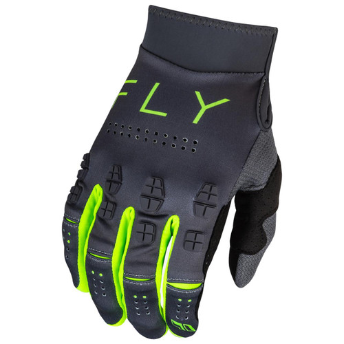 Fly 2024 Evolution DST Adult MX Gloves Charcoal/Neon Green