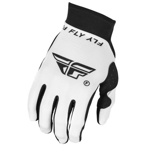 FLY 2024 ADULT PRO LITE MX GLOVES WHITE/BLACK