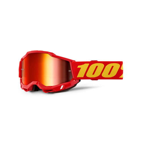100 Percent ACCURI 2 Goggle Red - Mirror Red Lens