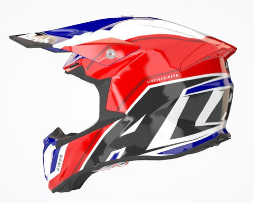 Airoh Twist 2.0 MX Helmet Shaken Blue Gloss