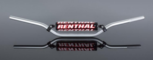 RENTHAL HANDLEBAR 722-01-SI-01-185 22MM SILVER-PADDED CR HIGH/RICKY JOHNSON