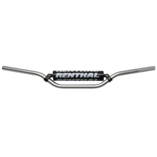 RENTHAL HANDLEBAR 790-02-SI-01-185 22MM SILVER-PADDED CR LOW