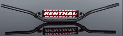 RENTHAL HANDLEBAR 809-01-BK-01-185 22MM BLACK-PADDED RC HIGH