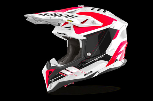 Airoh Aviator 3 Saber Red Gloss MX Helmet