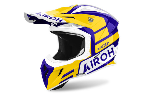 Airoh Aviator Ace 2 Sake Yellow Gloss Adult MX Helmet