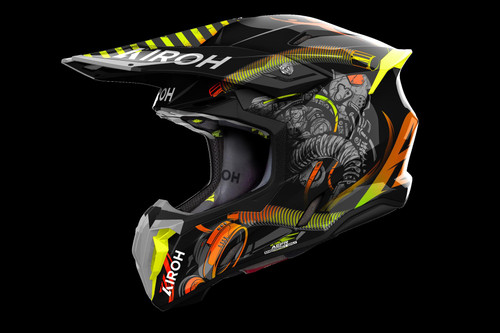 Airoh Twist 3 Toxic Gloss Adult MX Helmet