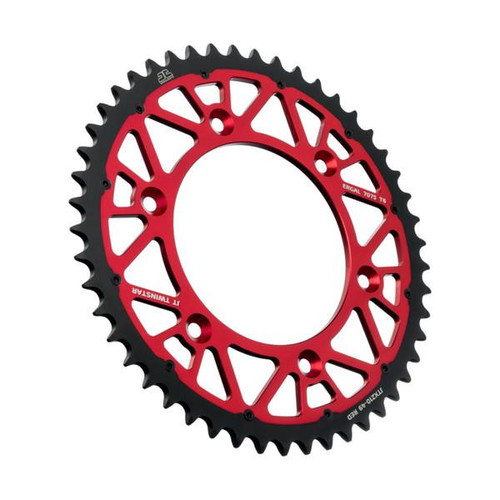 JT Twinstar Rear Sprocket Honda CR125-500 CRF250-450 83-23 (Red 48)