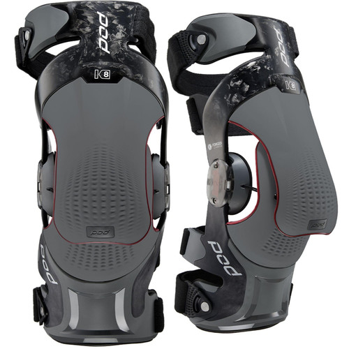 POD K8 3.0 CARBON KNEE BRACE ADULT PAIR BLACK/GREY