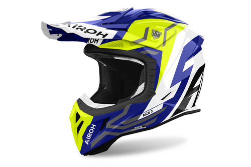 Airoh Aviator 2 Ace Ground Yellow Gloss MX Helmet