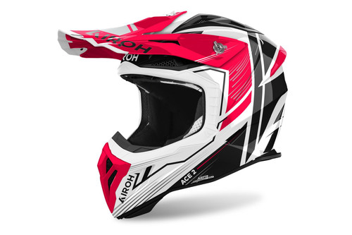 Airoh Aviator Ace 2 Engine Red Gloss MX Helmet