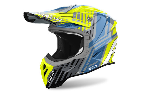 Airoh Aviator Ace 2 Proud Yellow Gloss MX Helmet
