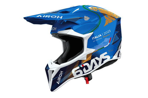 Airoh Wraaap 6 Days Italy 2025 Gloss MX Helmet