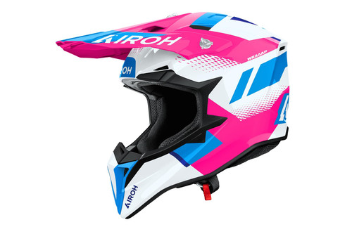 Airoh Wraaap Vision Pink Gloss MX Helmet